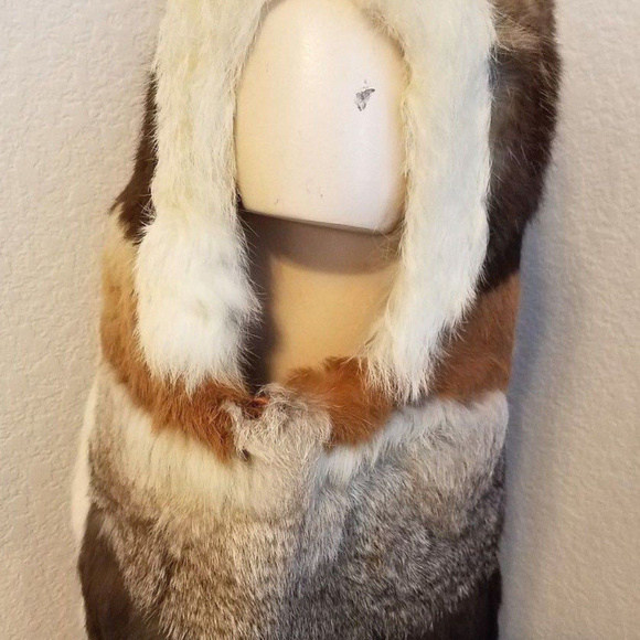 VINTAGE * Rabbit Vest  "Furs by Bill Robinson Monnig's " - Picture 2 of 9